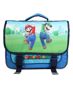 BAGTROTTER Cartable 38 cm Super Mario Bleu - Bleu