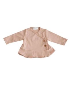 T-Shirt Bébé Rose Vintage en Coton Pima Bio - Rose
