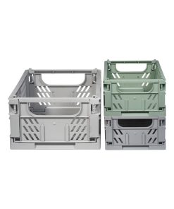 Caisses de rangement Luis, set de 3 - Gris Vert Gris
