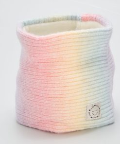 Snood en maille côtelée - Multicolore