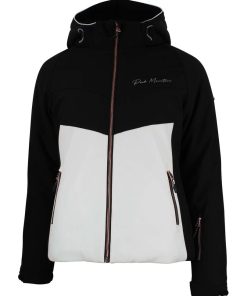 Blouson de ski femme AFOLIR - Blanc Noir