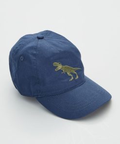 Casquette en toile avec imprimé 'dinosaure' - Bleu
