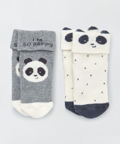 Lot de 2 paires de chaussettes - Gris