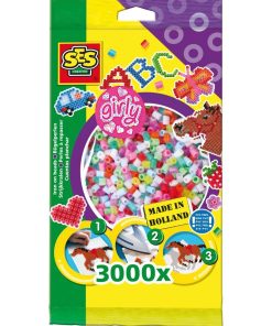 Sachet de 3000 perles Technique à repasser : Filles - N/A