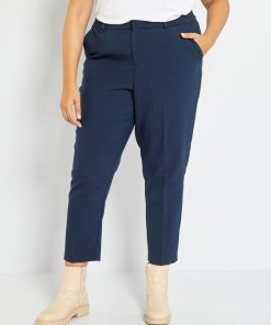Pantalon cigarette - bleu marine