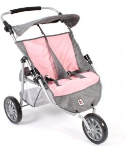 Poussette Jogger pour poupées jumelles - Coloris 15 - N/A