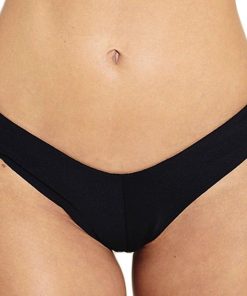 Bas de bikini tanga éco-responsable Vanessa - Noir
