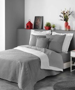 Couvre lit Matelassé Collection Cottages - Gris