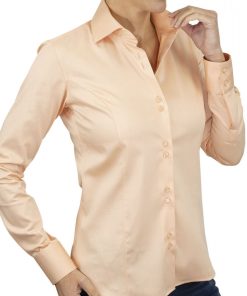 Chemise femme unie CASSY - Orange