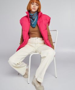 Doudoune sans manches matelassée - Rose