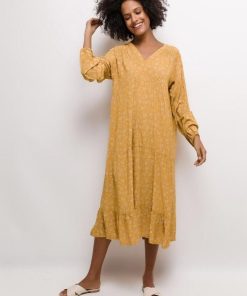 Robe midi imprimée - Noir