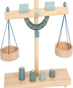 Balance romaine en bois - N/A