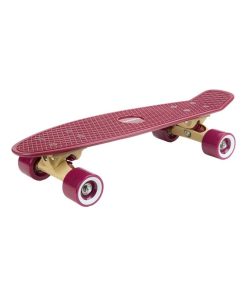 Planche à roulette Skateboard Retro Curve bordeaux - N/A