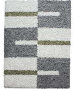 Tapis salon 60x110 SHAGGY GA Vert OEKO TEX idéal pour Salle de bain - Vert