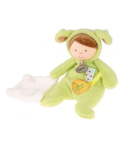 Doudou Babynat poupon garcon deguise en chien vert BN795 - Vert