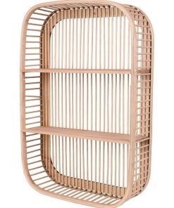 Étagère murale design rectangulaire 2 niveaux - Beige
