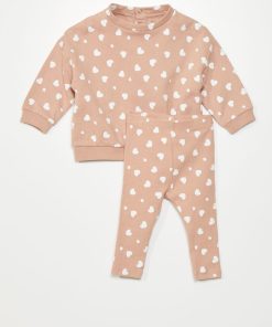 Ensemble sweat + pantalon - 2 pièces - Rose
