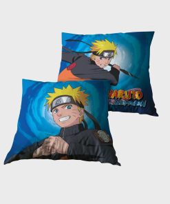 Coussin imprimé "Naruto" - bleu