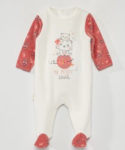 Pyjama dors-bien - blanc/rose