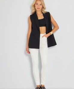 Jean skinny push-up - L28 - Blanc