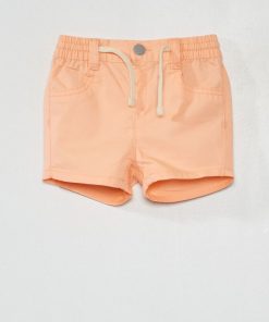 Short en twill de coton - Orange