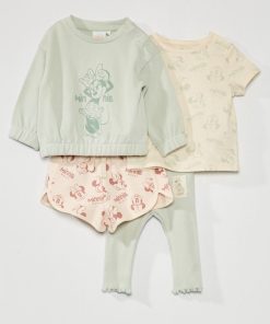 Ensemble t-shirt + sweat + short + jogging - Green
