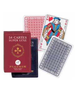 Jeu de 54 cartes françaises dans un étui en carton - N/A