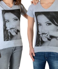 Tee Shirt Little Eleven Paris Eva SS Mixte - Gris