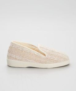 Chaussons charentais en maille - Beige