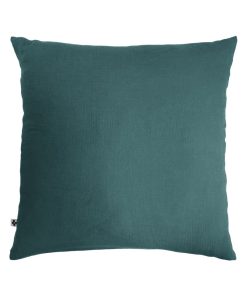 Taie d'oreiller Double Gaze Coton Collection Gaia - Bleu canard