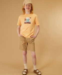 Tee-shirt photoprint et message brodé - Orange
