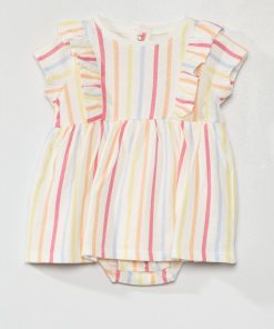 Robe body à volants - Blanc