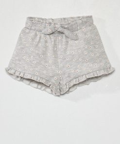 Short en jersey avec imprimé - Gris