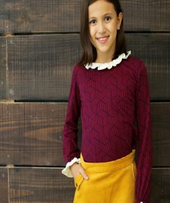 Tee-shirt manches longues  CAMILLE - 'LA FAUTE A VOLTAIRE' - Rouge