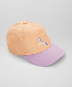 Casquette avec imprimé 'licorne' - Violet/orange