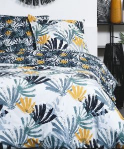 Parure de lit SUNSHINE FLOR - Bleu