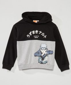 Sweat 'Naruto' à capuche - noir