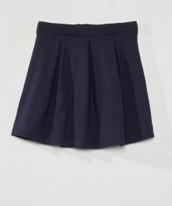 Jupe courte évasée - bleu marine