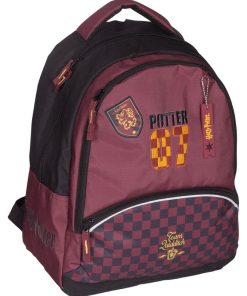 SAC A DOS 2 COMPARTIMENTS HARRY POTTER TEAM QUIDDITCH - Gris Bordeaux