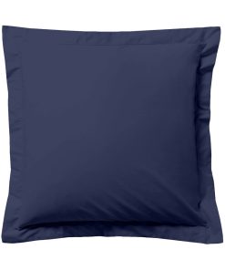 Taie d'oreiller unie - bleu marine
