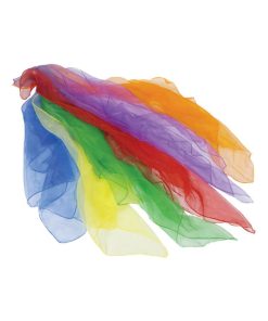 Lot de 6 foulards en tissu - Multicolore