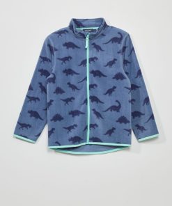 Veste polaire 'dinosaure' - bleu