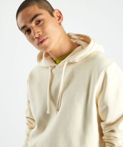 Sweat à capuche avec poche kangourou - blanc vanille