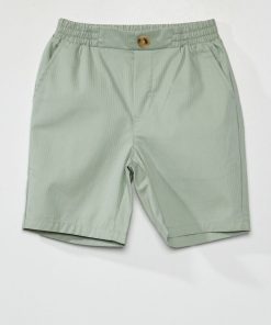 Short bermuda rayé - Vert