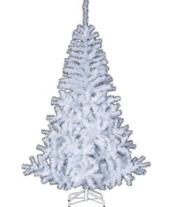 Sapin de Noël Élégant blanc 210 cm - Blanc