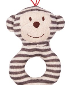 BabyGlück Hochet Anneau Singe Gris - N/A