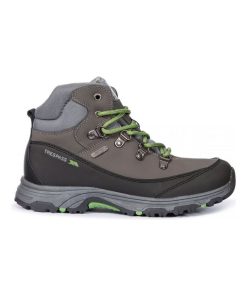 Trespass Glebe II - Chaussures de randonnée imperméables unisexe - Gris Noir