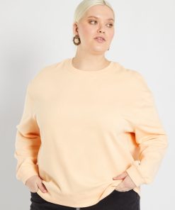Sweat en molleton - Corail