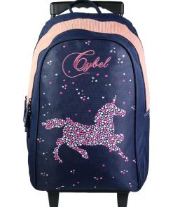 BAGTROTTER Sac à dos à roulettes 45 cm Cybel Cheval Licorne Bleu - Bleu