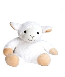 Peluche Bouillotte Mouton blanc - Made in France - Blanc